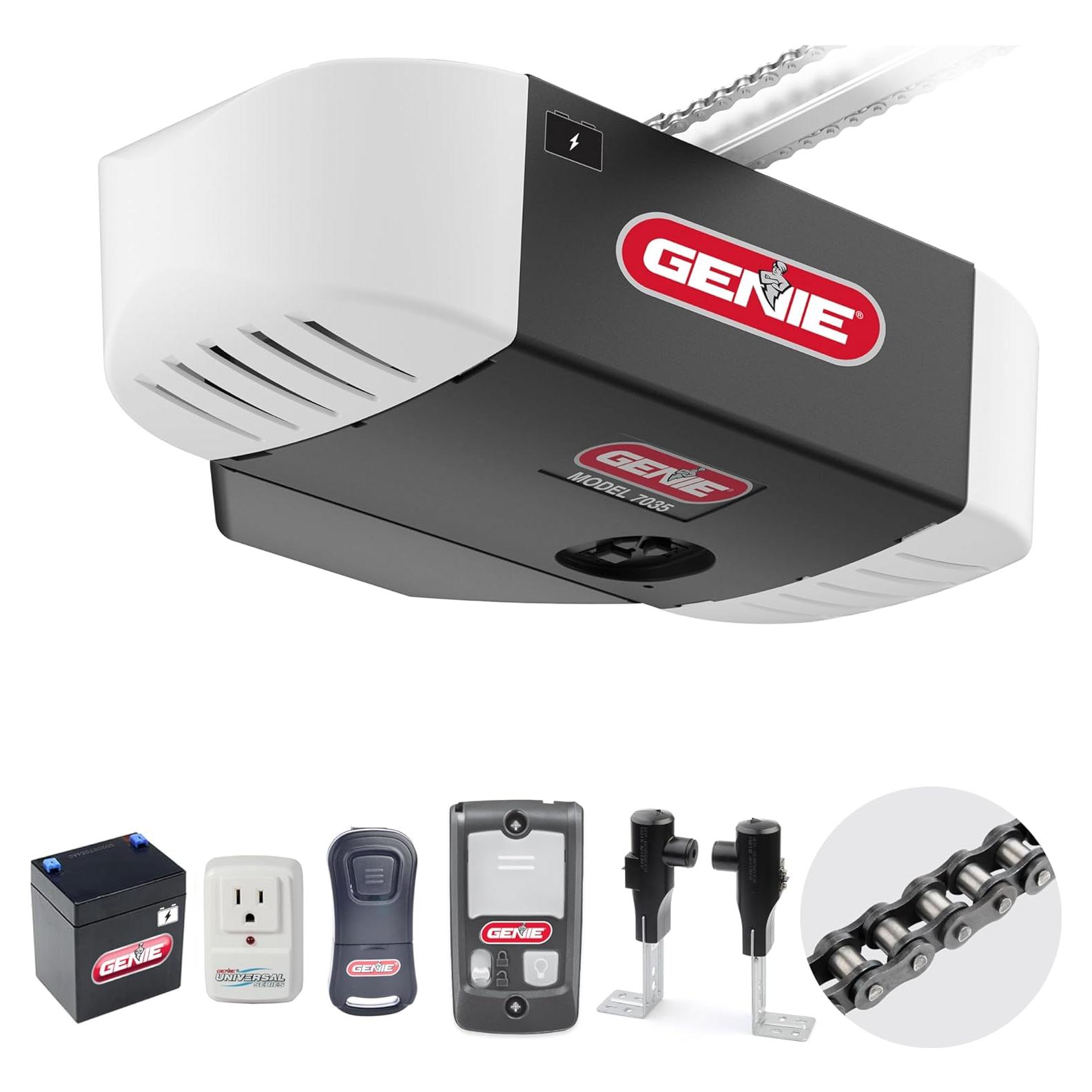 Abridor de Puerta de Garaje Genie 3/4 HPc con Respaldo de Batería