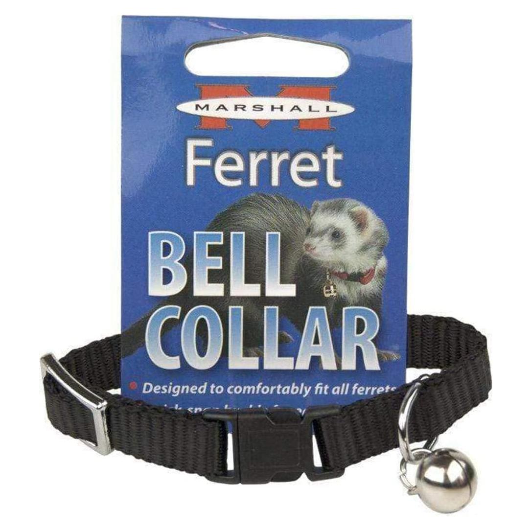 Collar de Campana Marshall para Hurones Ajustable Negro