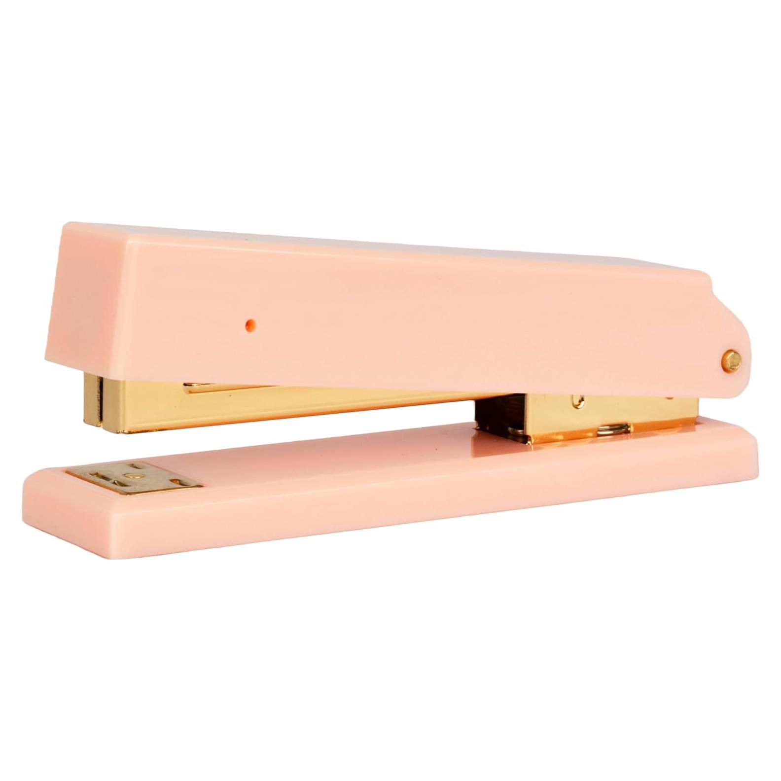 Grapadora de Escritorio Rosa Blu Monaco - Mecanismo de Metal Duradero