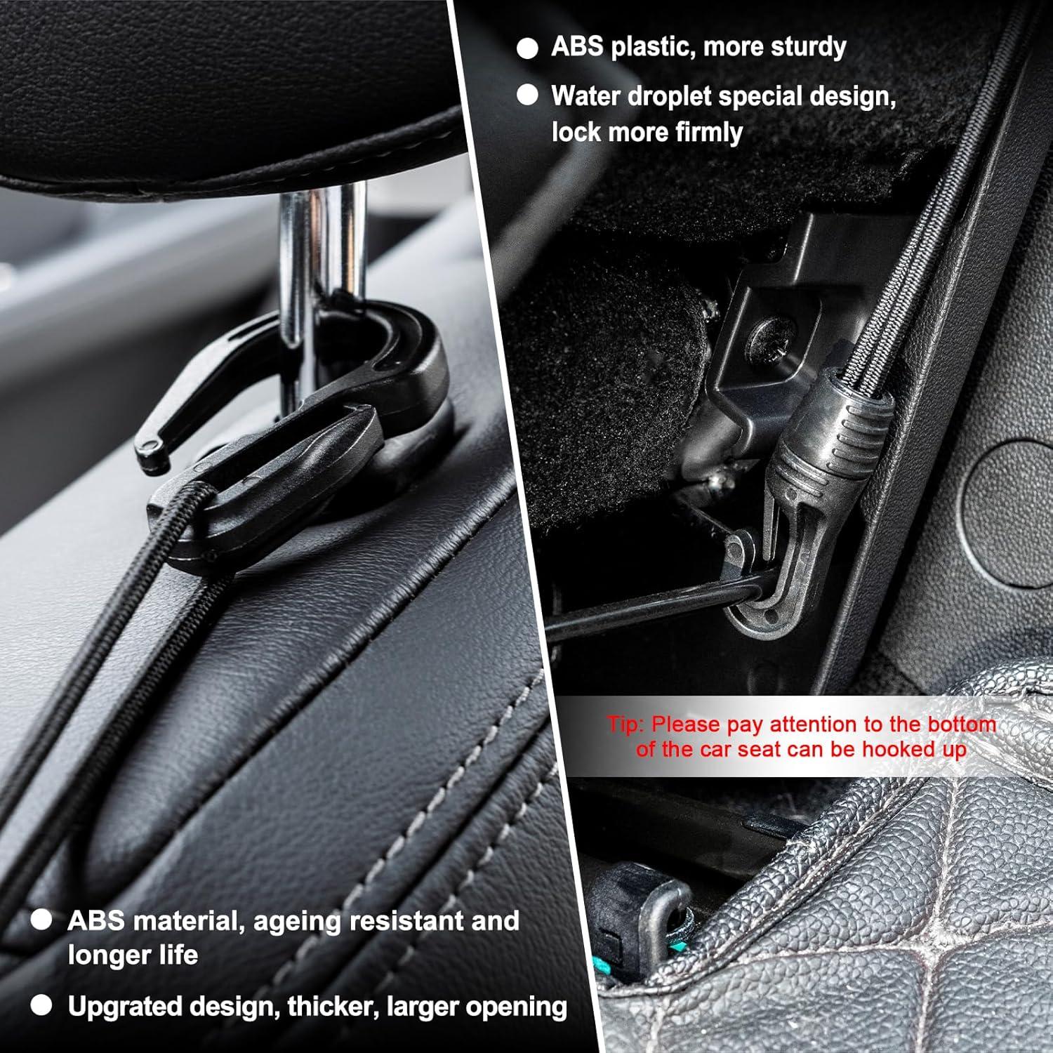 Organizador de Malla para Auto VEHIRIE 3 Capas Negro 30x27 cm