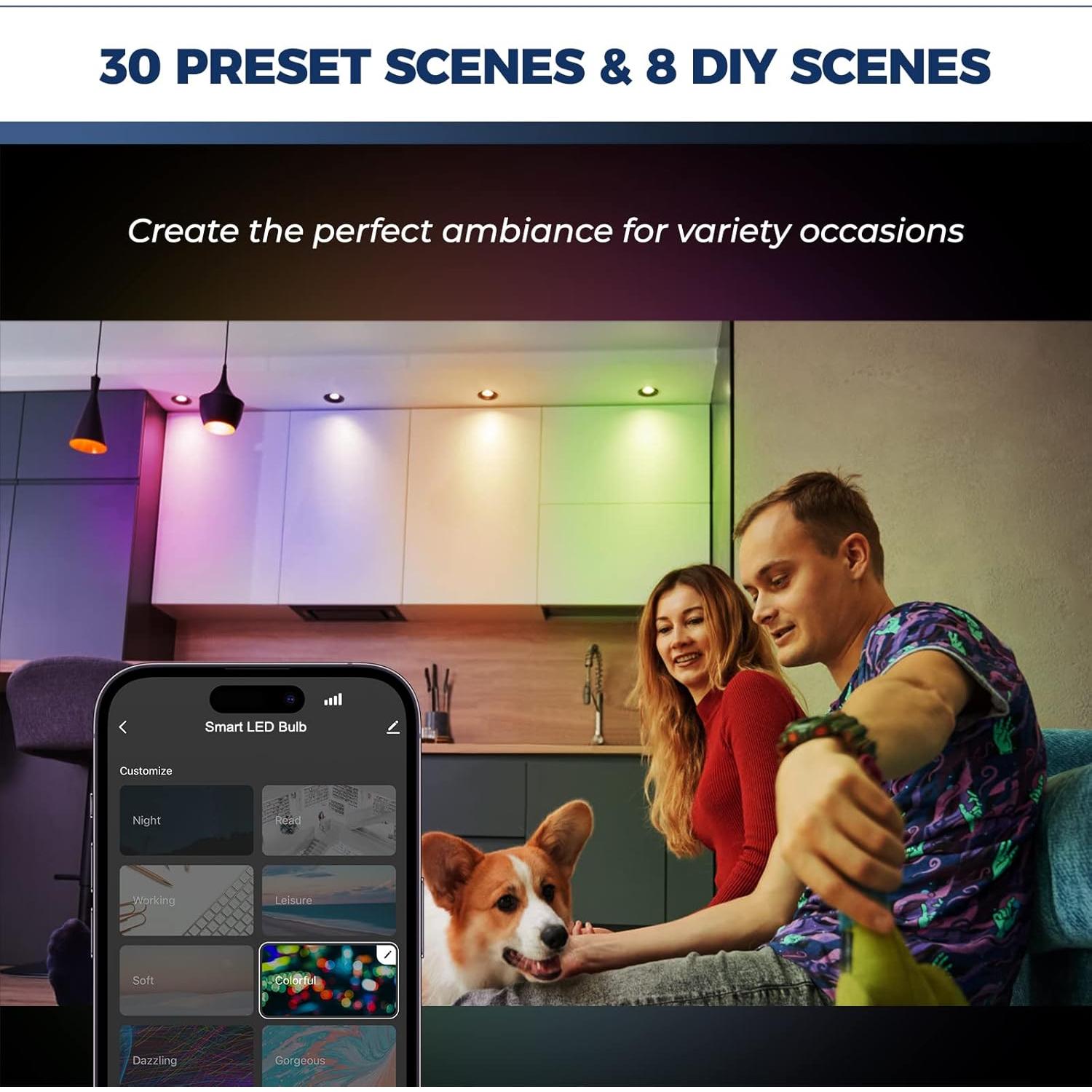 Bombillas LED GU10 Lightinginside 5W RGBW 4PCS 420LM