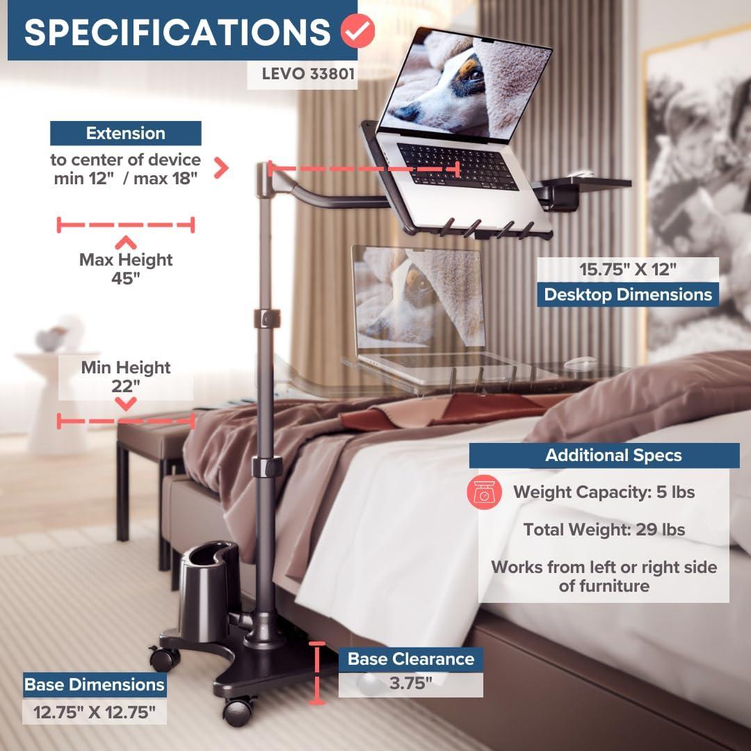 Soporte Ajustable para Laptop LEVO G2 Deluxe - Mesa Ergonómica