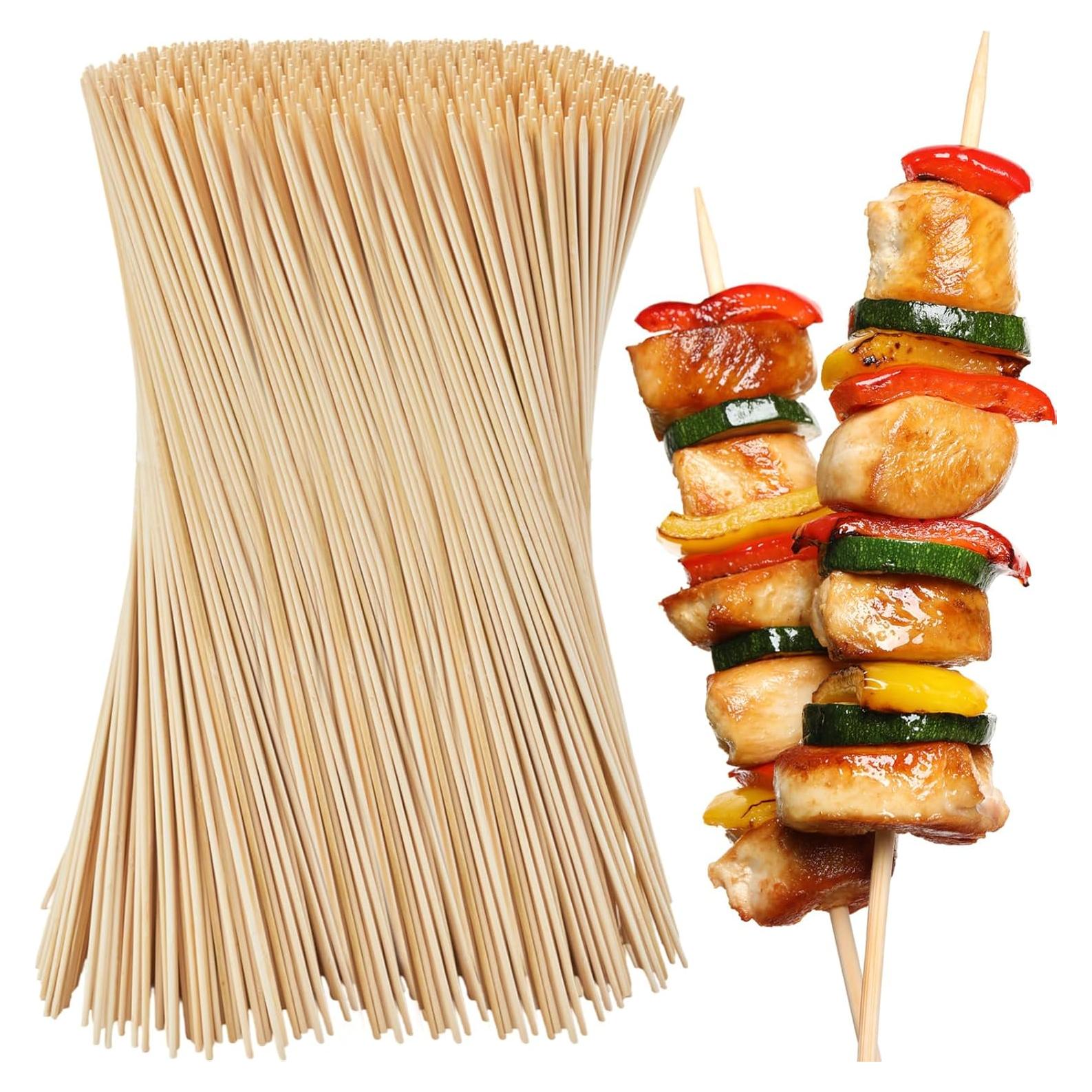 Palitos de Bambú para Asar Malvaviscos Suclain 1000 Pcs 30.48 cm