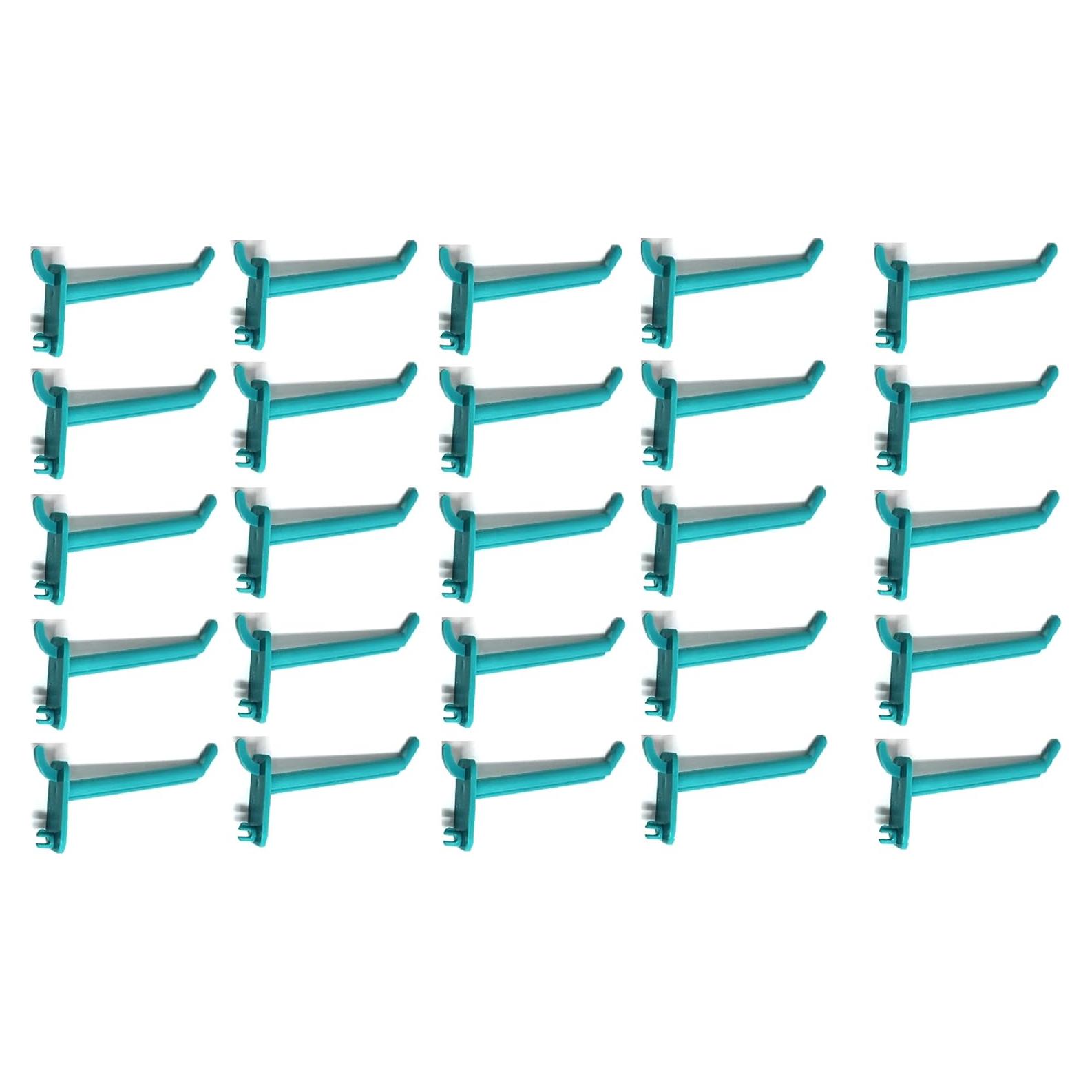 Ganchos de Plástico Teal 5 cm JSP Manufacturing - 25 Unidades