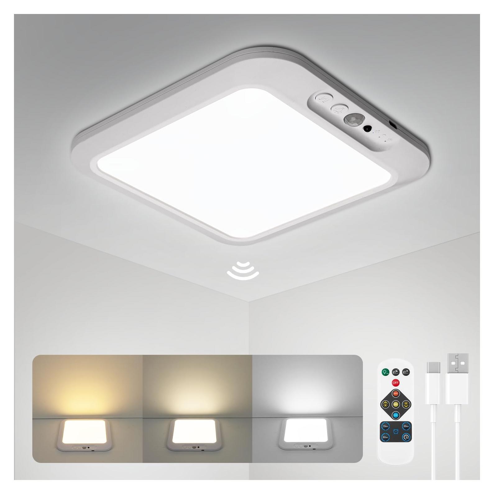 Luz de Techo Recargable Wowatt WL0301121 con Sensor Movimiento