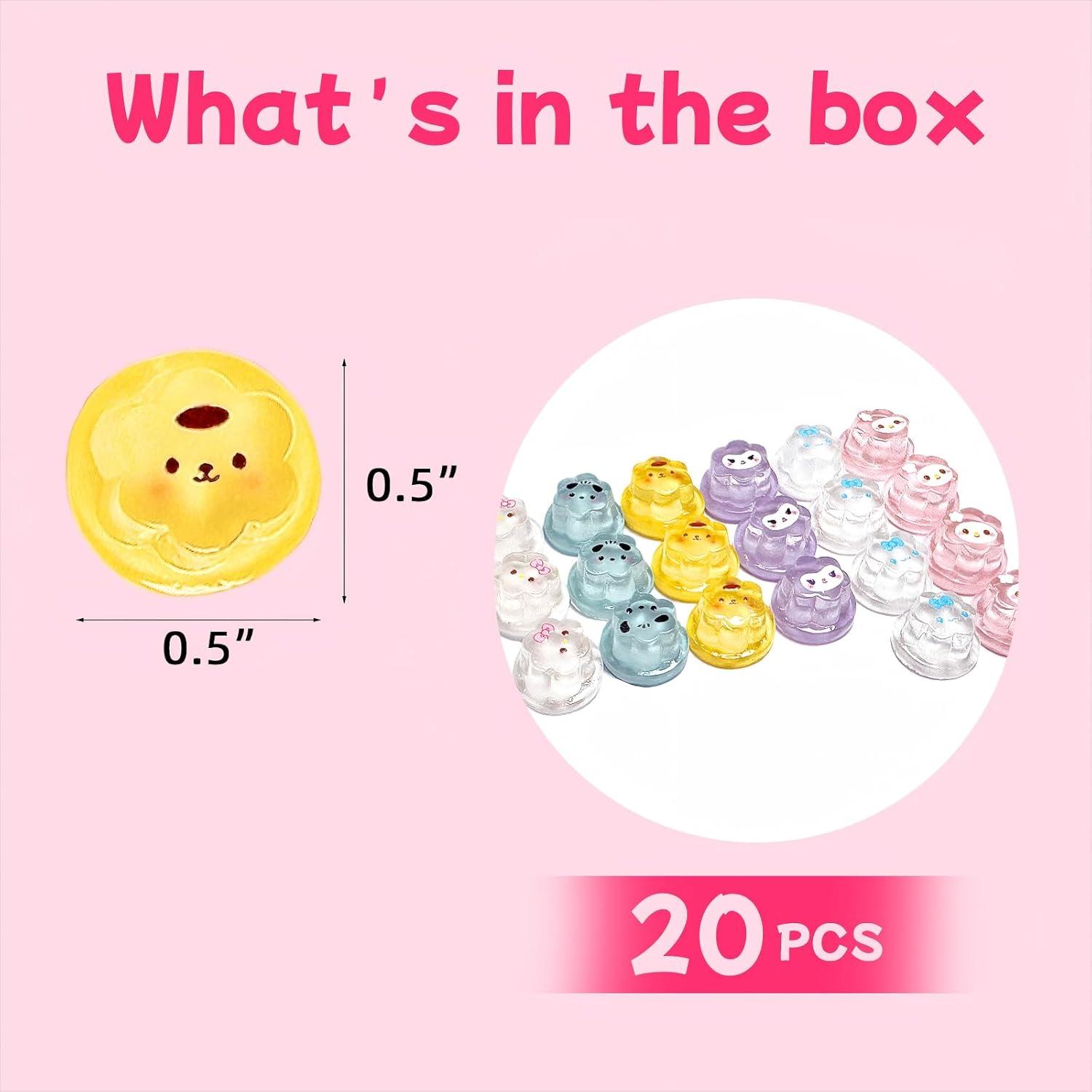 Calcomanías Elevadas para Teclado Hiupgo - 20 Pcs para Uñas Largas