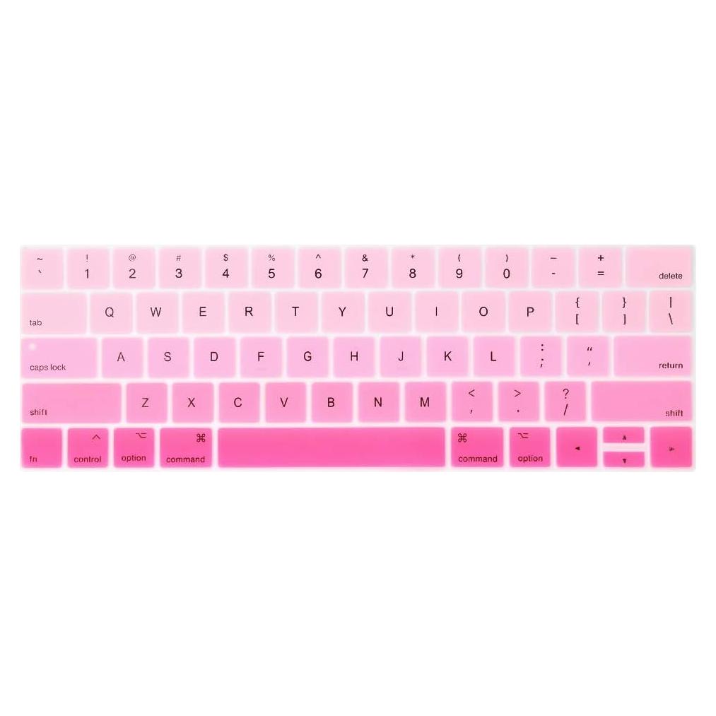 Cubierta de Teclado ProElife Rosa Ombre para MacBook Pro 13" 15"