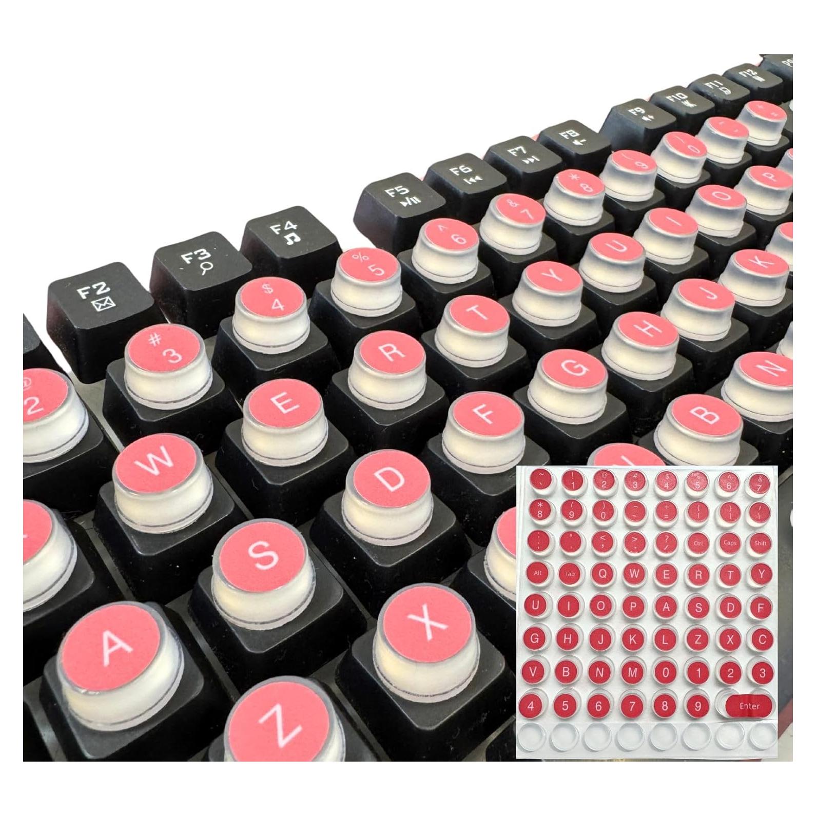 Calcomanías de Teclado Silicona LikoSpark Rosa 72 PCS