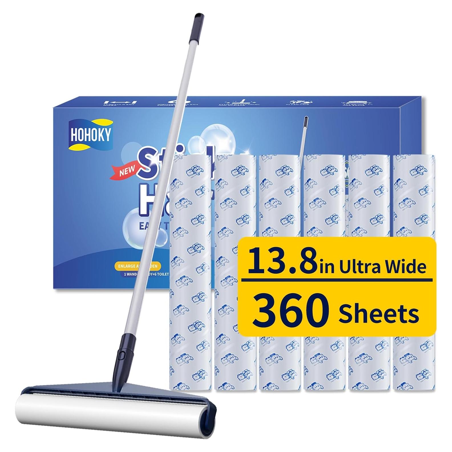 Rodillo de Pelusa Hohoky 35 cm con Mango Extensible 130 cm