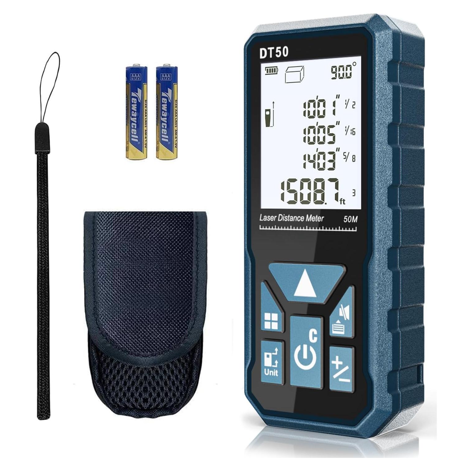 Medidor Láser ACPOTEL DT50 50m Pantalla LCD IP54