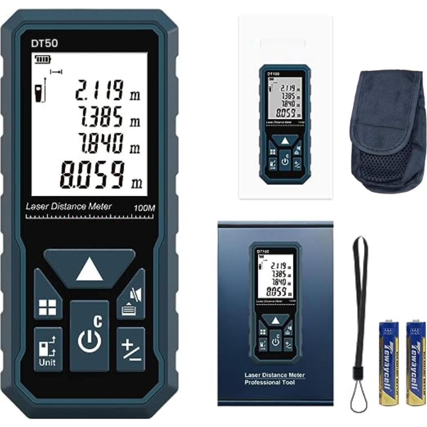 Medidor Láser ACPOTEL DT50 50m Pantalla LCD IP54