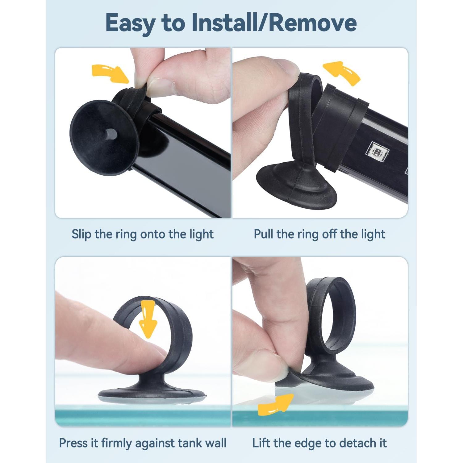 Ventosas para Luz de Acuario Pawfly 6 Pcs 3.05 cm