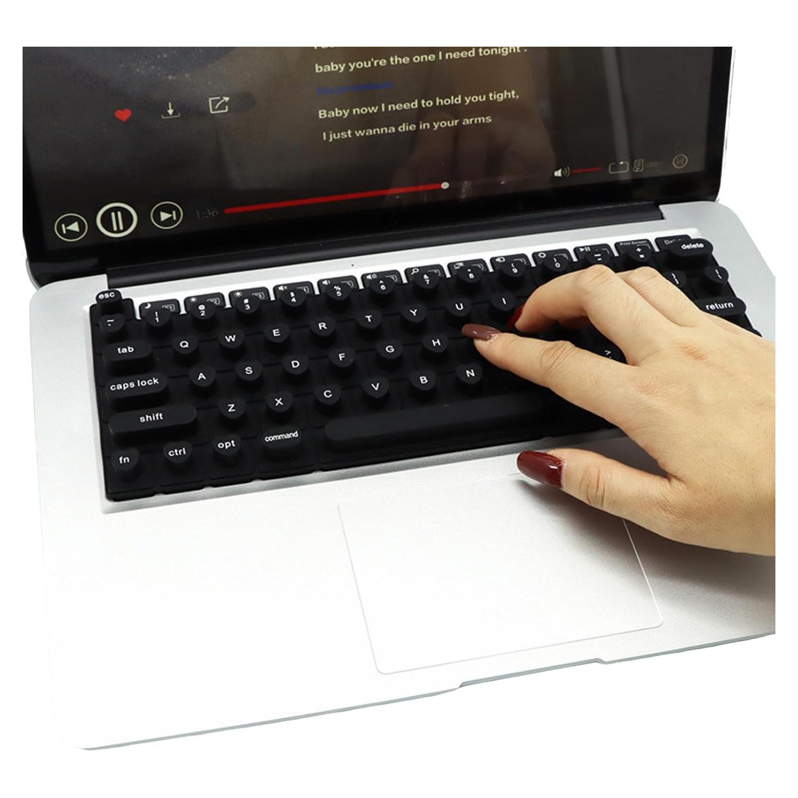 Cubierta de Teclado WANTHER para Uñas Largas MacBook Pro 13" 2020-2023