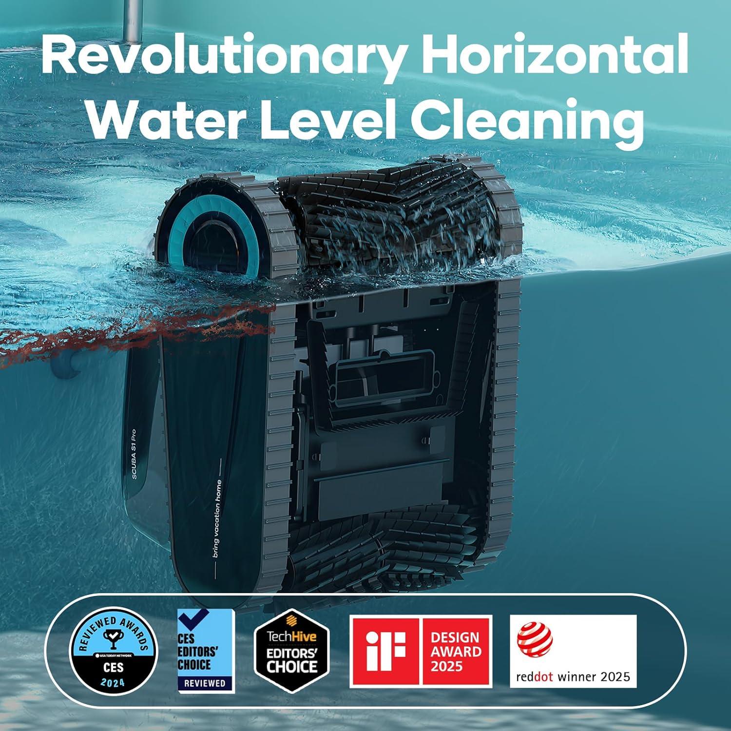 Limpiador de Piscinas Robótico Aiper Scuba S1 Pro 180 min