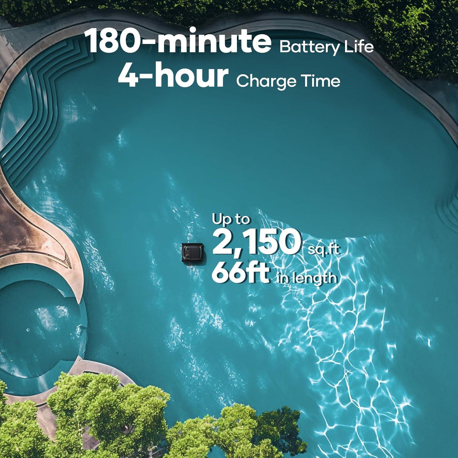 Limpiador de Piscinas Robótico Aiper Scuba S1 Pro 180 min