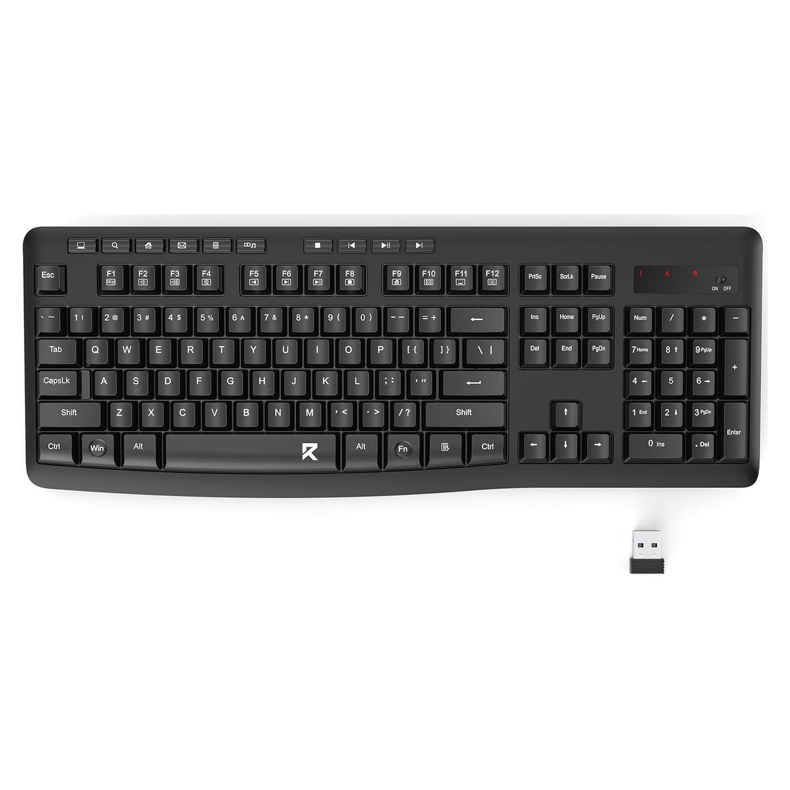Teclado Inalámbrico Redragon BK-7367 Membrana 2.4G Resistente