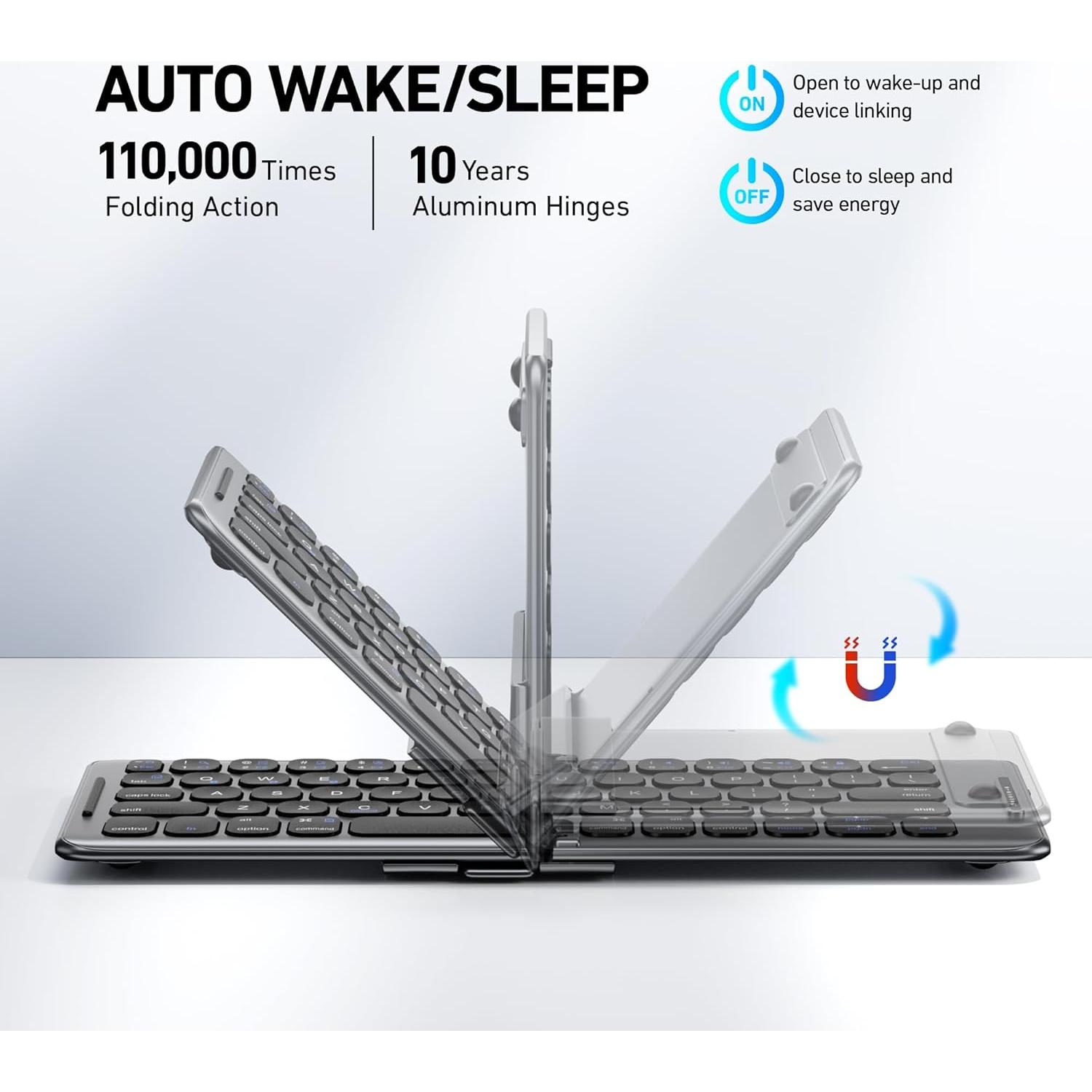 Teclado Bluetooth Plegable PuechAxe B088 Ultra Delgado