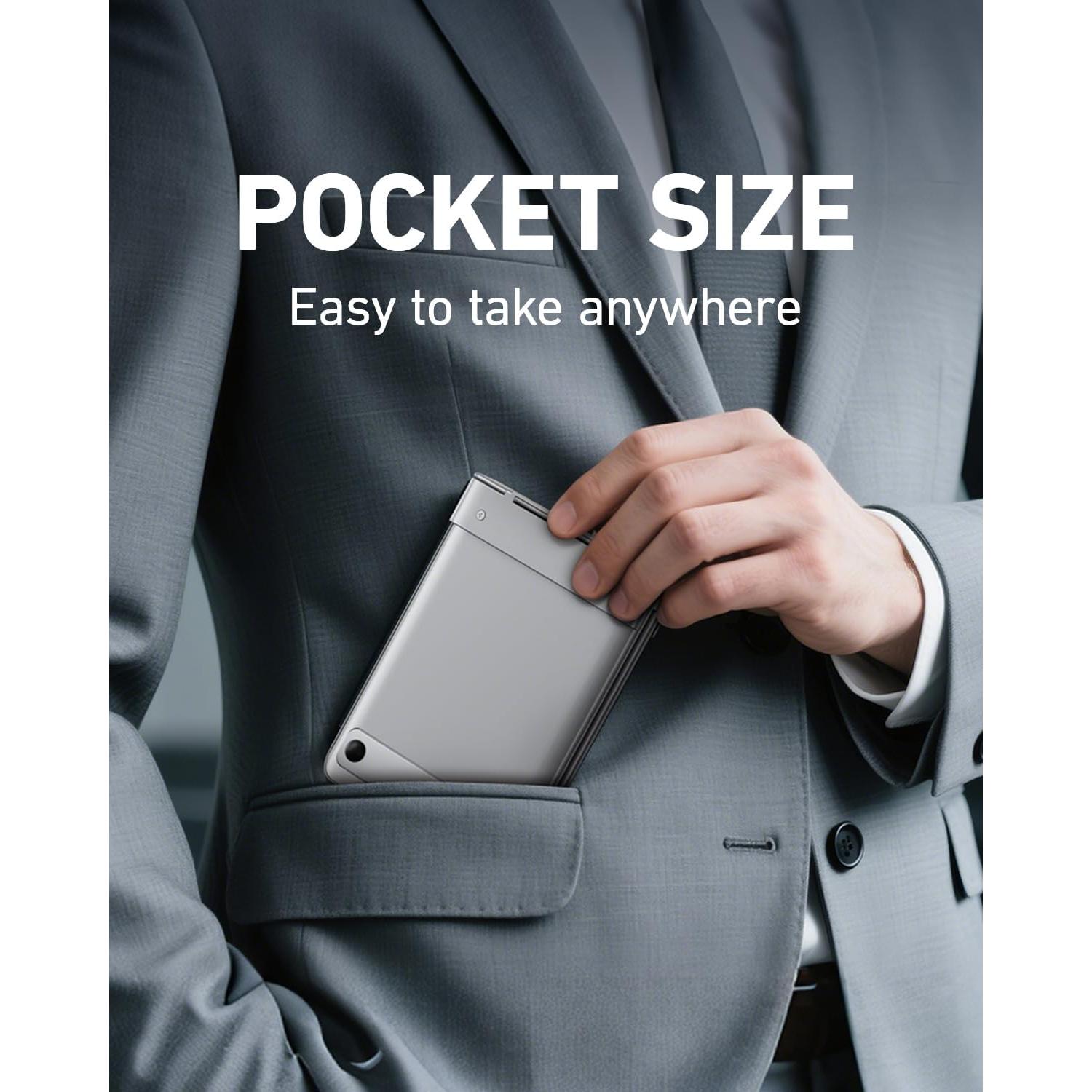 Teclado Bluetooth Plegable PuechAxe B088 Ultra Delgado