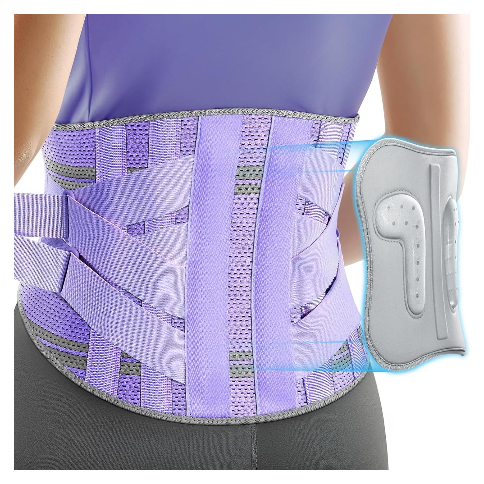 Faja de Soporte Lumbar Rakiie para Mujeres Talla M Púrpura