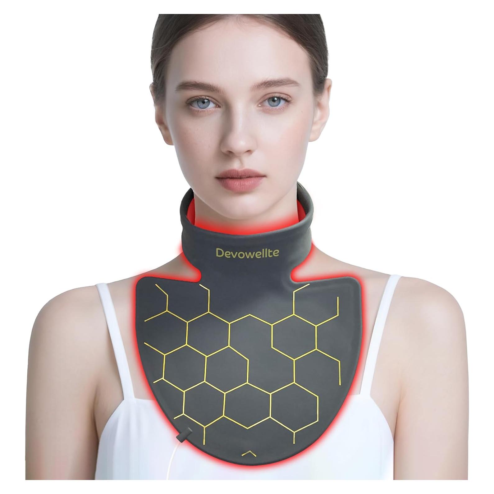 Luz Roja Terapia para Cuello y Pecho Devowellte 660nm 850nm