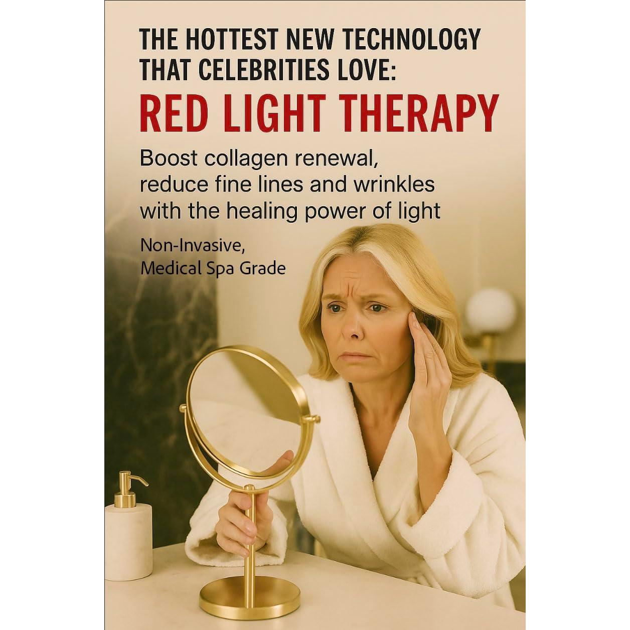 Panel de Terapia de Luz Roja La Lumiere 2025, 72 LEDs, 9 Longitudes de Onda