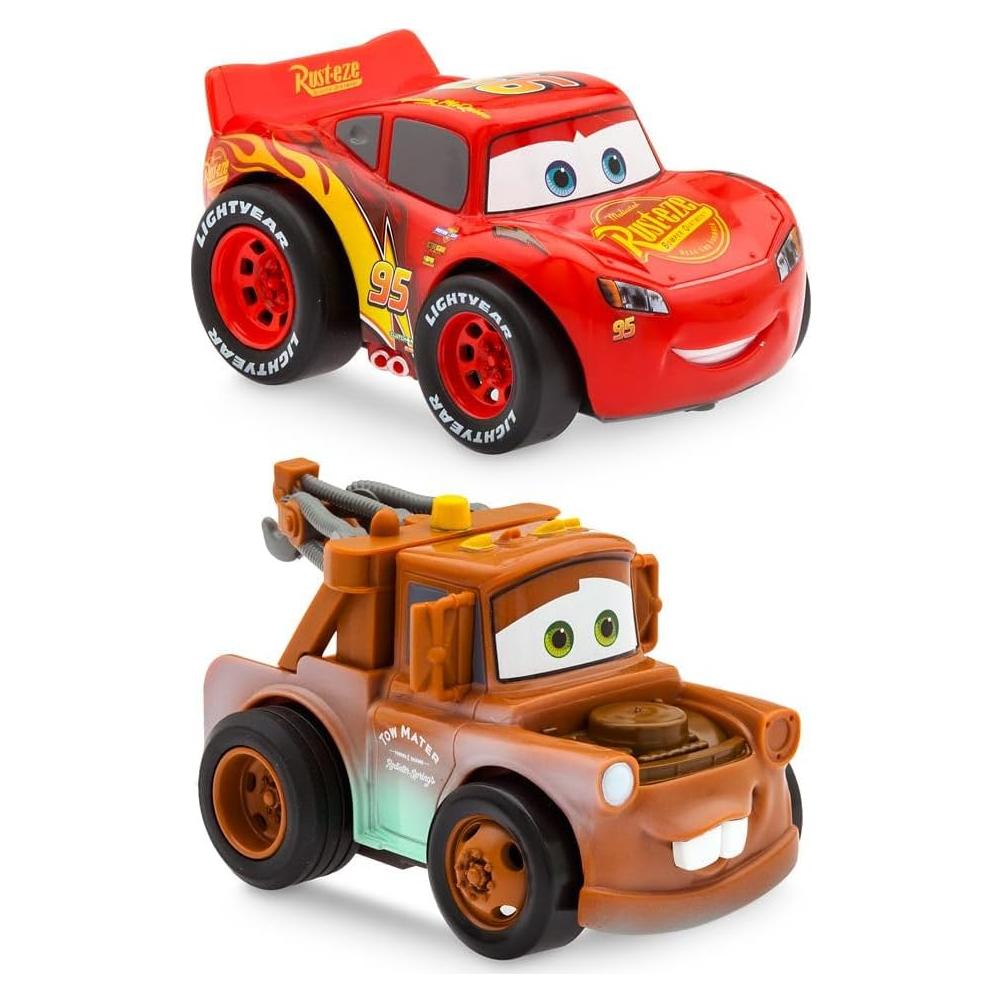 Conjunto de Vehículos Acrobáticos Disney Cars - Lightning McQueen y Tow Mater