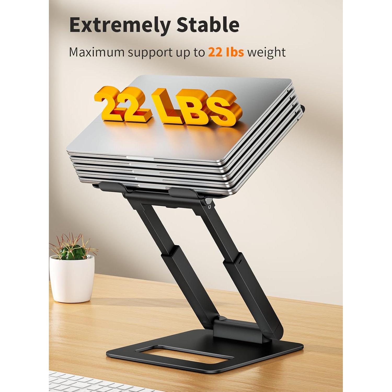 Soporte para Laptop Tounee LS07 Ajustable Ergonomico Negro