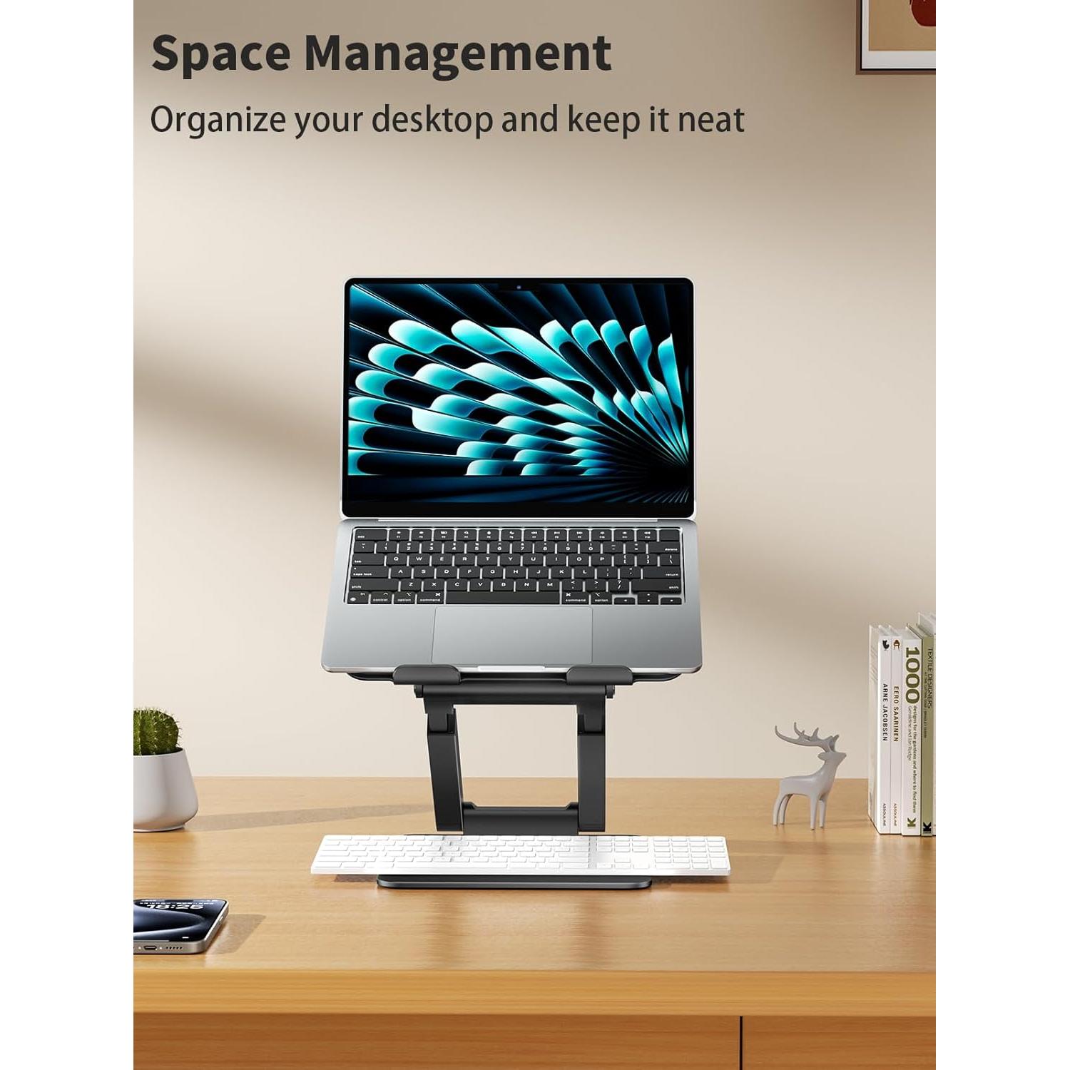 Soporte para Laptop Tounee LS07 Ajustable Ergonomico Negro