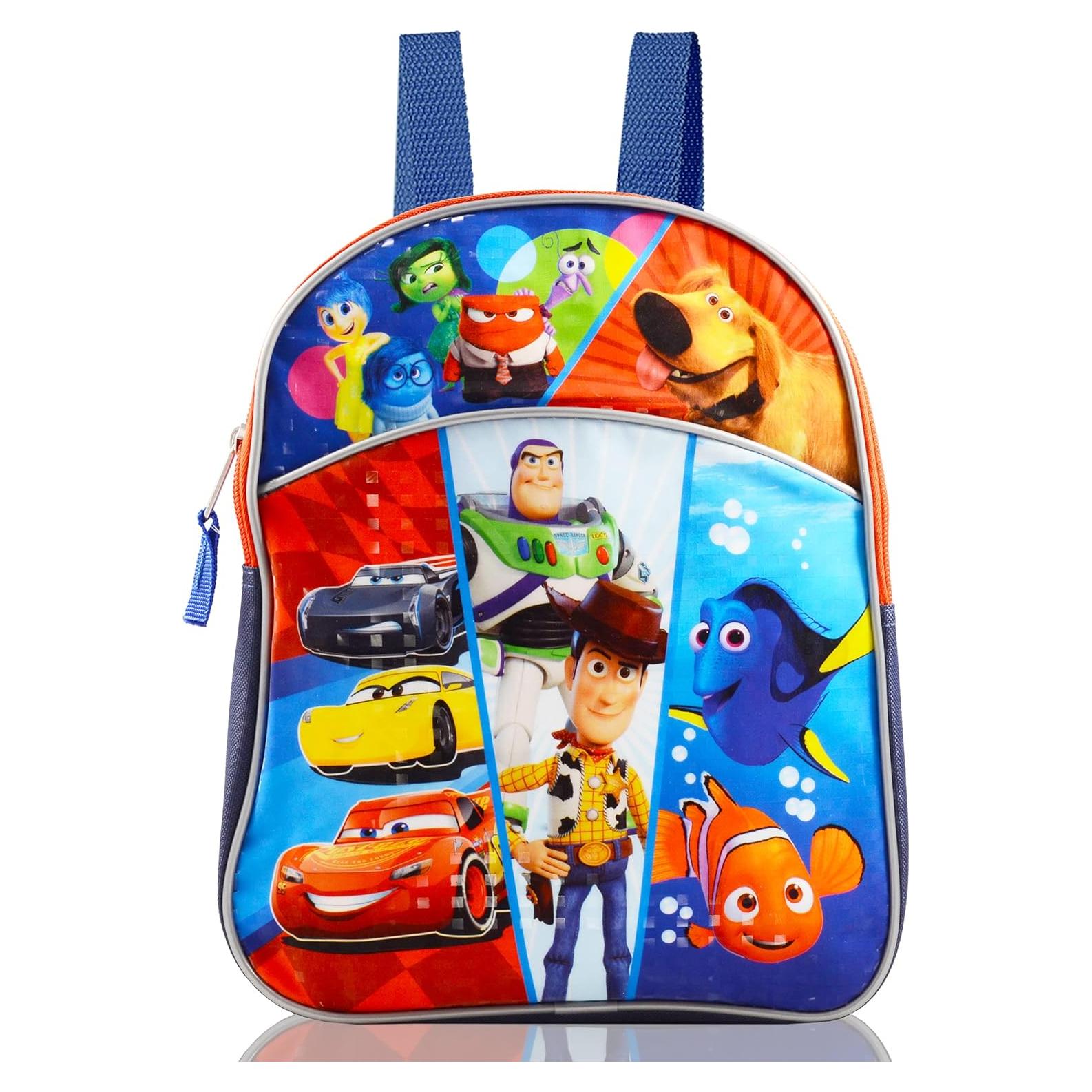 Mochila Mini Disney Pixar 28x20x8 cm para Niños - Toy Story, Cars, Nemo