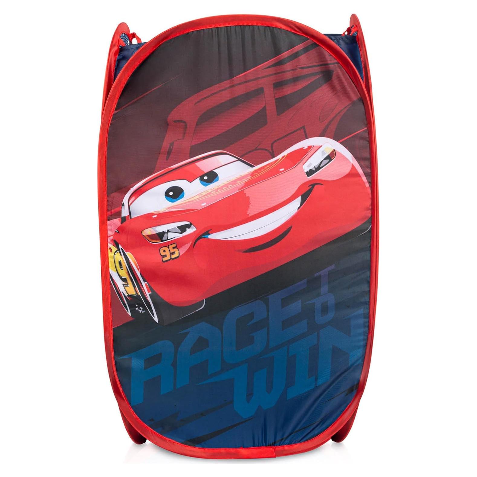 Cesta Plegable de Ropa Cars Lightning McQueen - Almacenamiento Azul