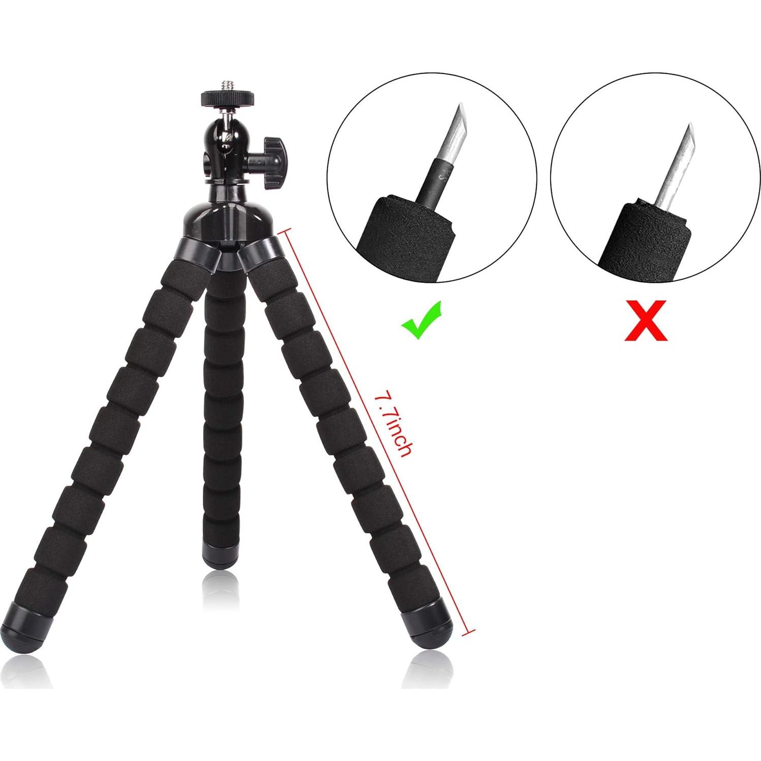 Trípode Mini Ruittos FM-1 Flexible para Teléfono y Cámara