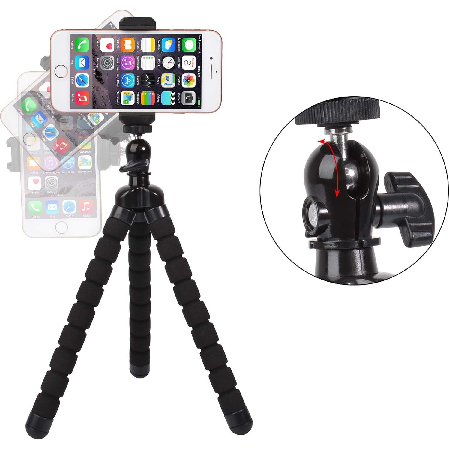 Trípode Mini Ruittos FM-1 Flexible para Teléfono y Cámara