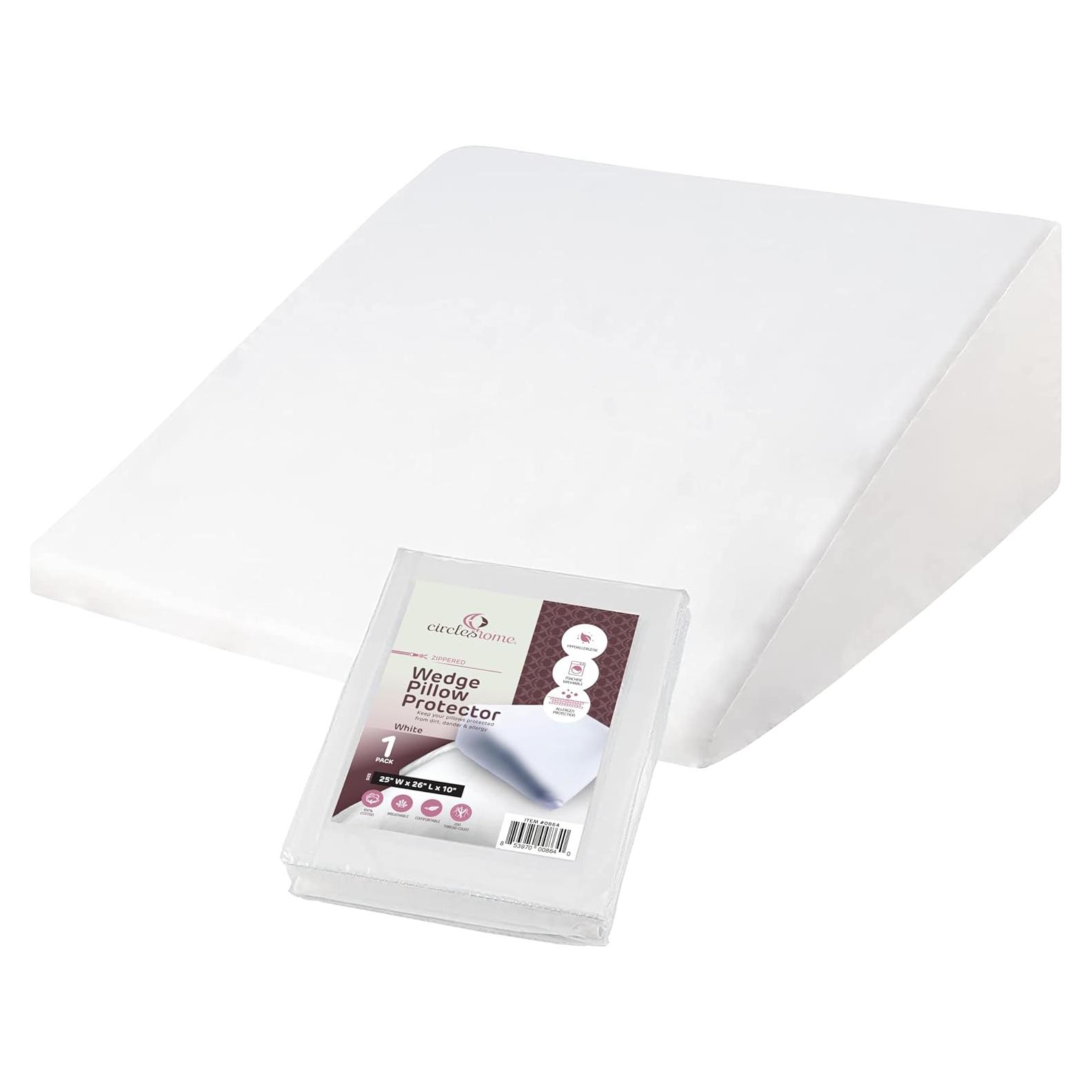 Funda de Almohada en Cuña CirclesHome 100% Algodón 63.5x66 cm