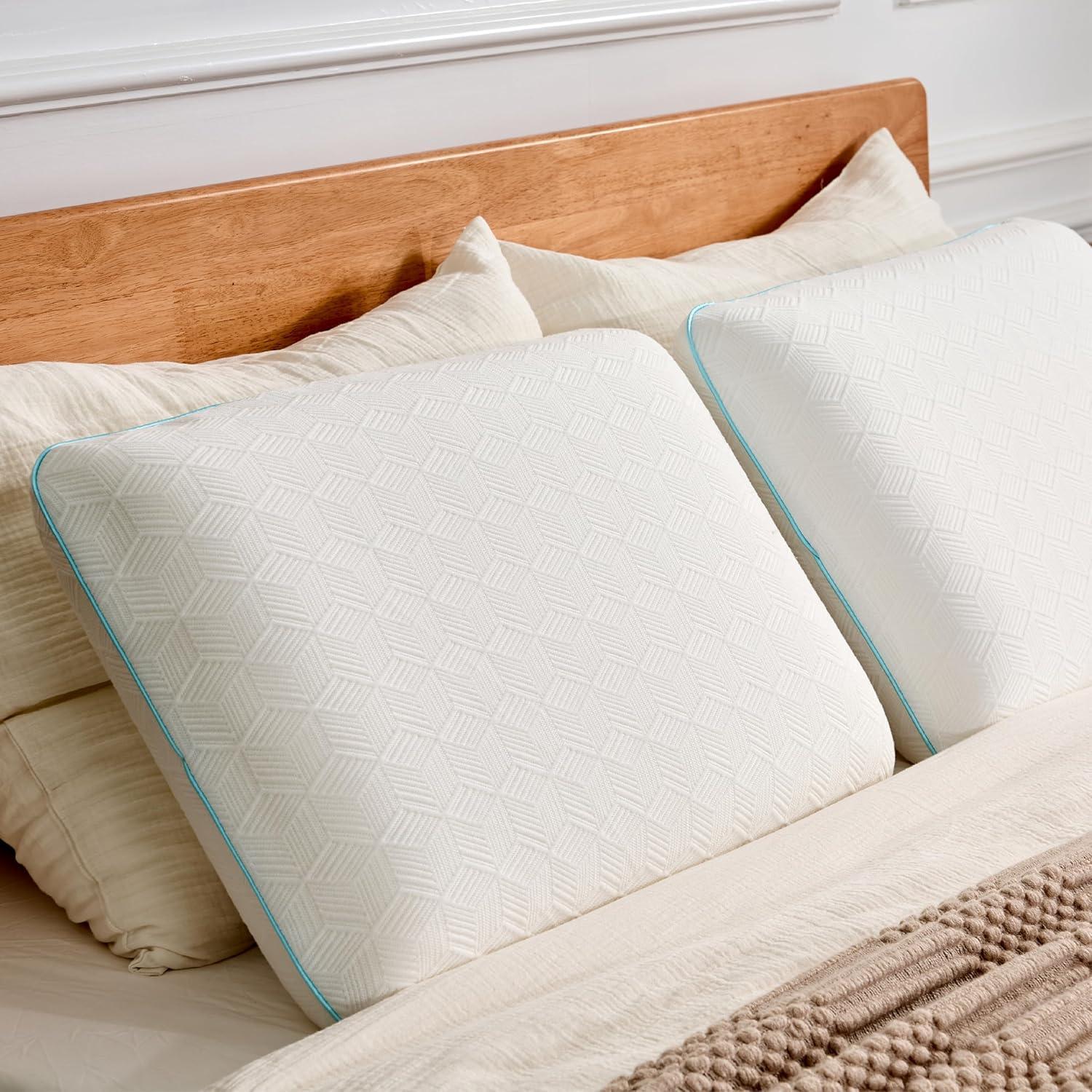 Almohada Viscoelástica EGOHOME Queen con Funda Lavable 40.64x60.96cm