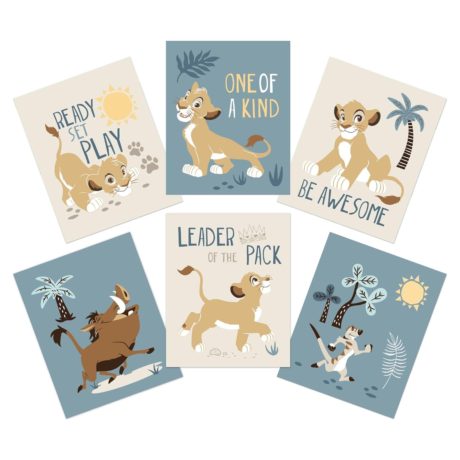 Arte de Pared Disney El Rey León Lambs & Ivy - Simba, Pumba, Timon