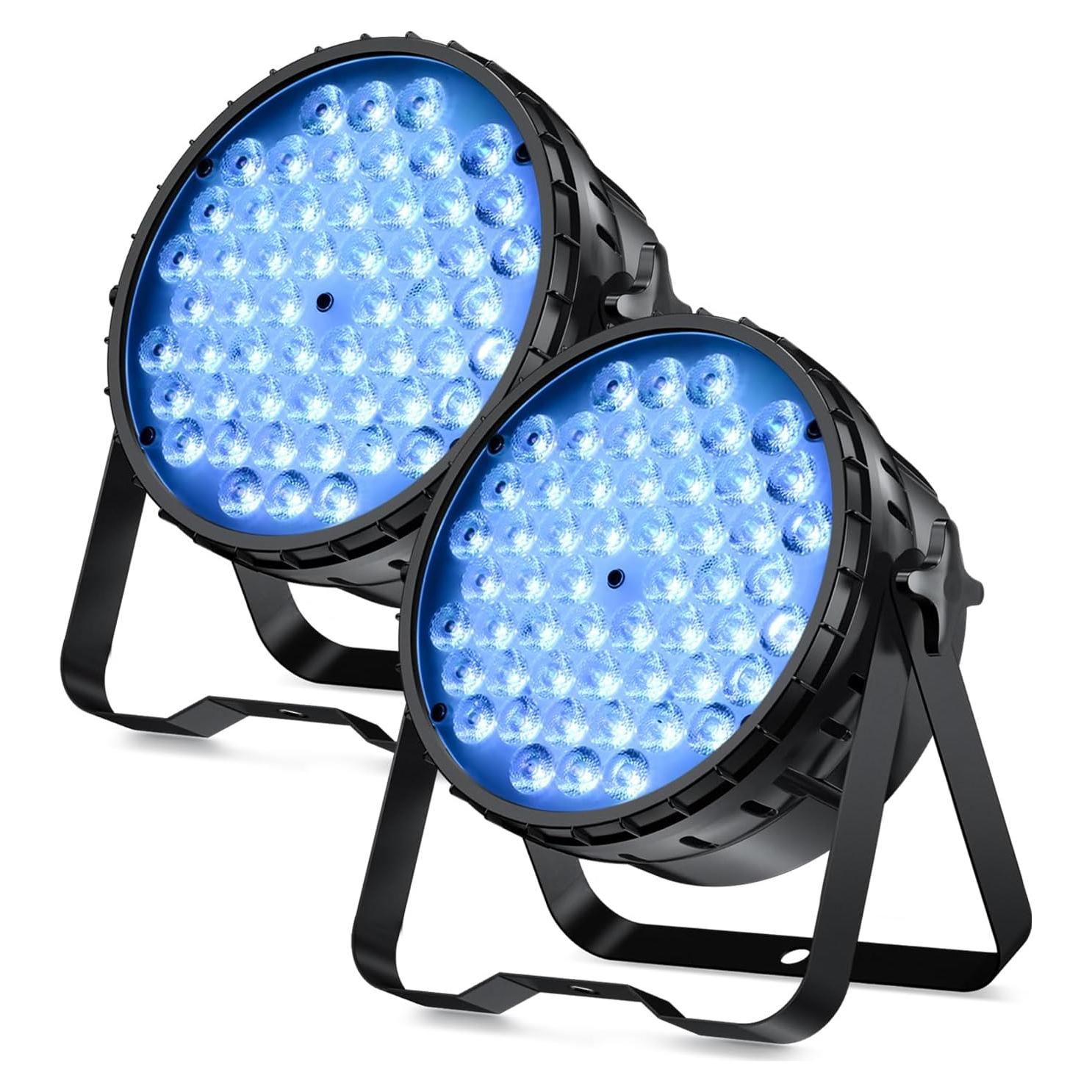 BETOPPER Luz DJ 2 Pzs 54x3W LED Par DMX Estroboscópica