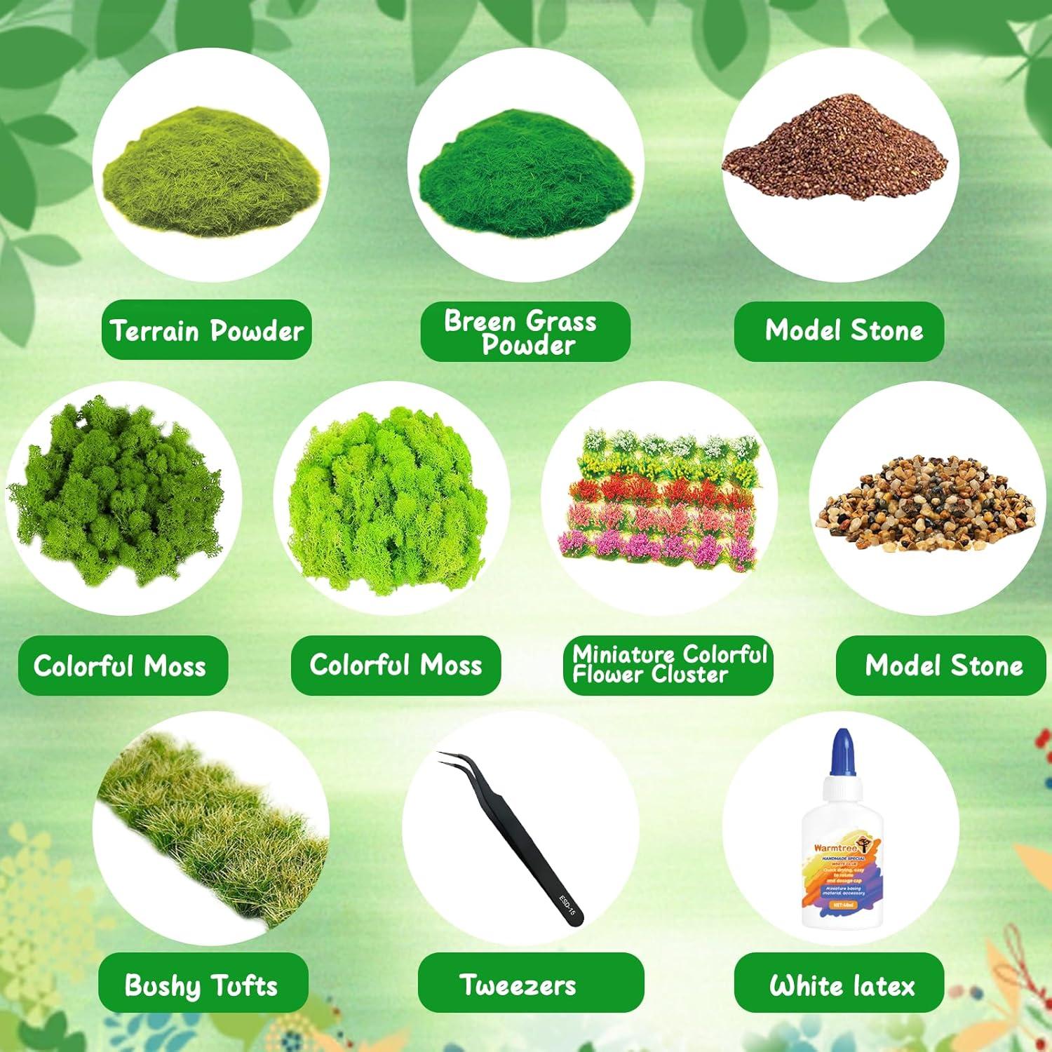 Set de Material Basing Miniatura Warmtree 14 Piezas DIY