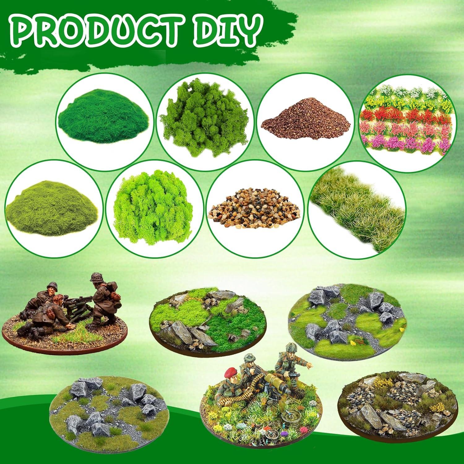 Set de Material Basing Miniatura Warmtree 14 Piezas DIY