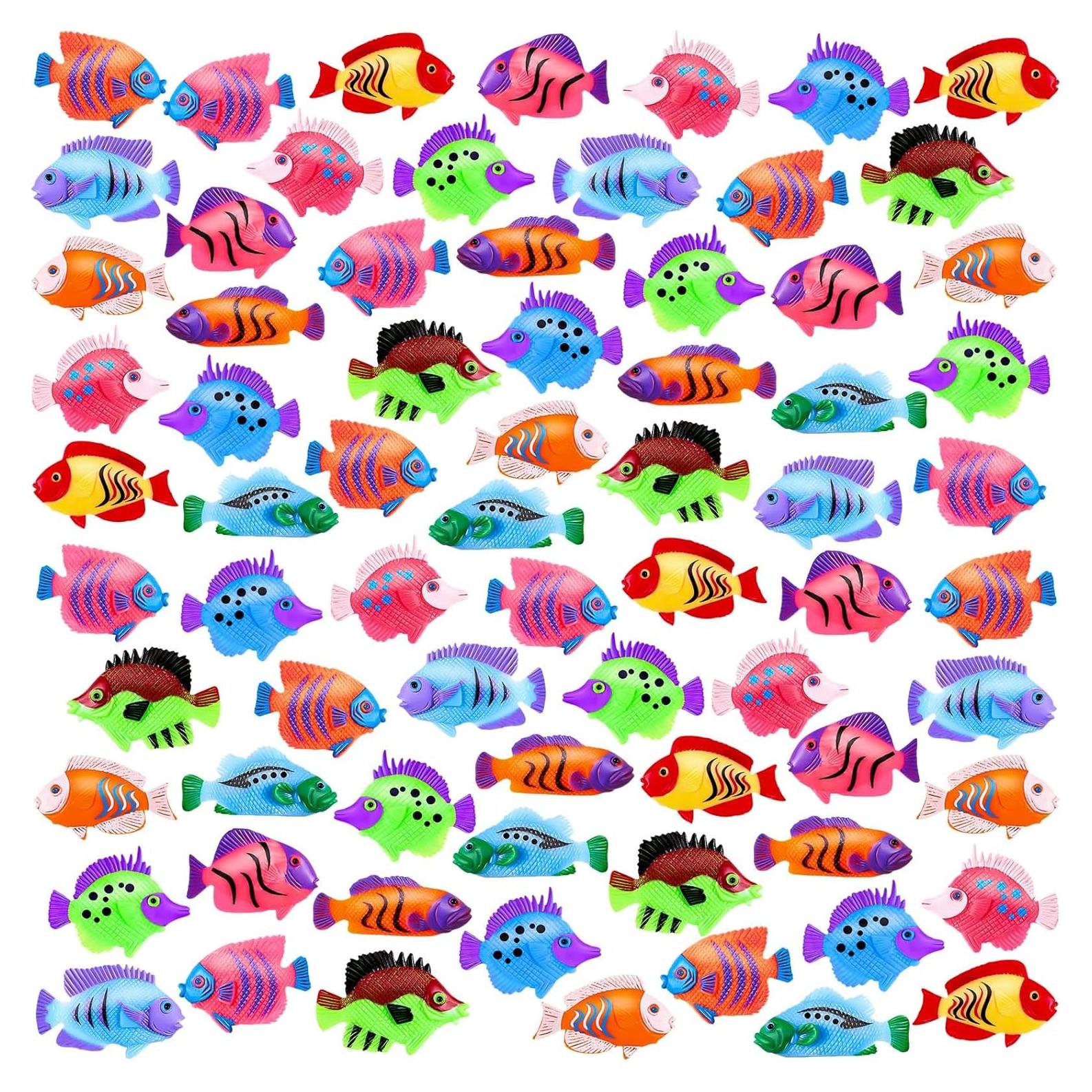 Juego de 36 peces de plástico LHSYFBZ para decoración de fiestas