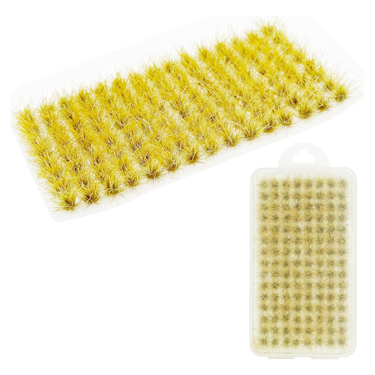 Woohome 120 Tufts de Hierba Estática Amarilla para Paisaje Miniatura