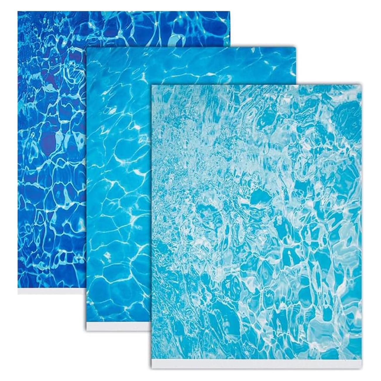 9 Hojas de Etiquetas de Olas de Agua Wmhanler 29.7x21 cm