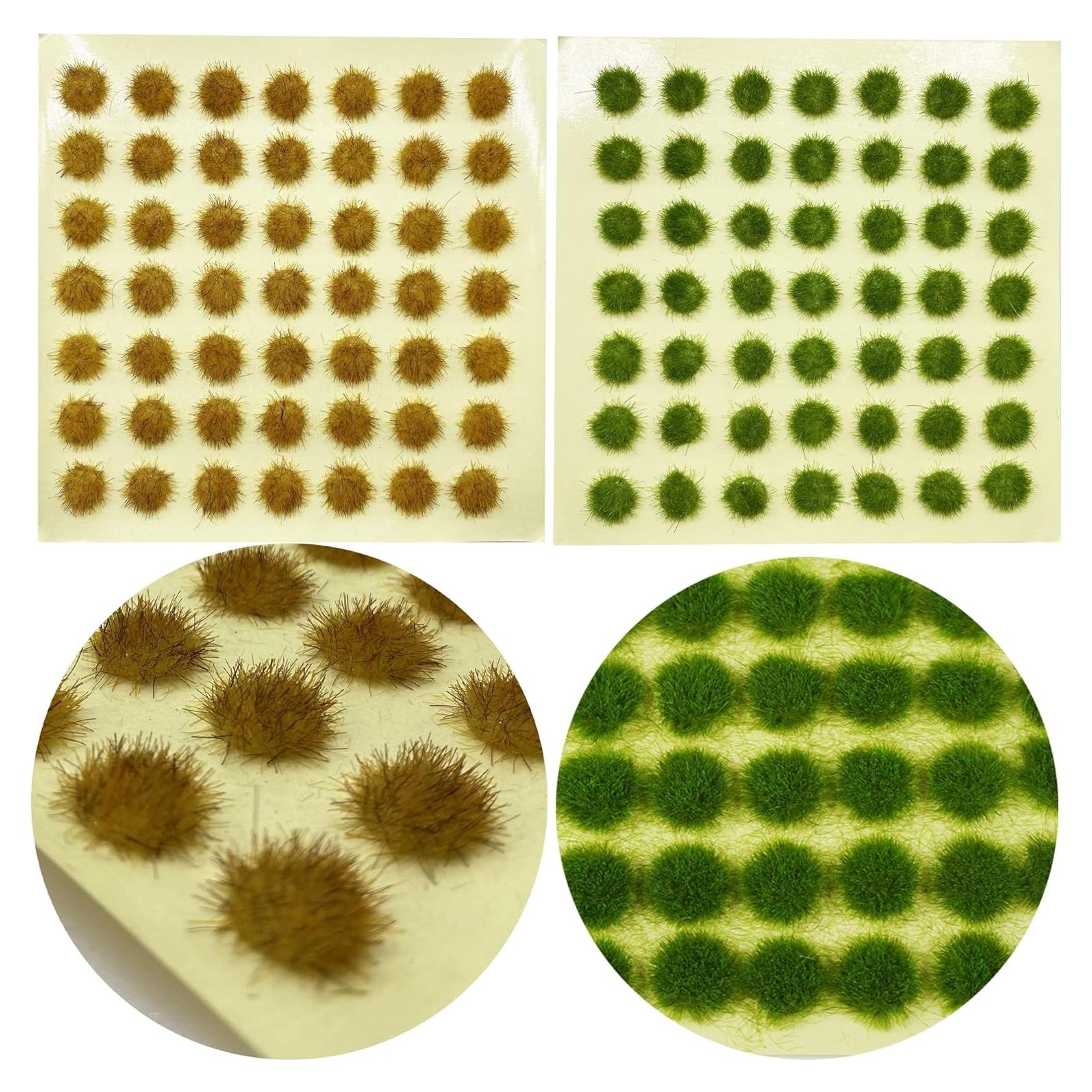 Césped Simulado Cayway Tufts 94PCS para Diorama y Paisaje