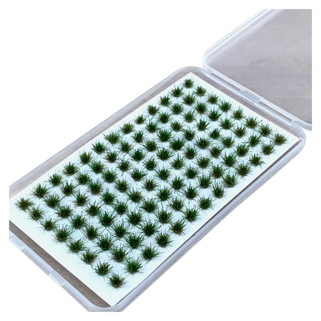 104 Pcs Grupos de Hierba Artificial GSHLLO 4x6mm Verde