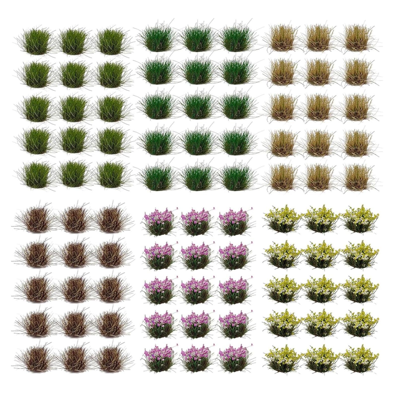 90 Piezas de Granos de Hierba Estática Gdeplok para Dioramas