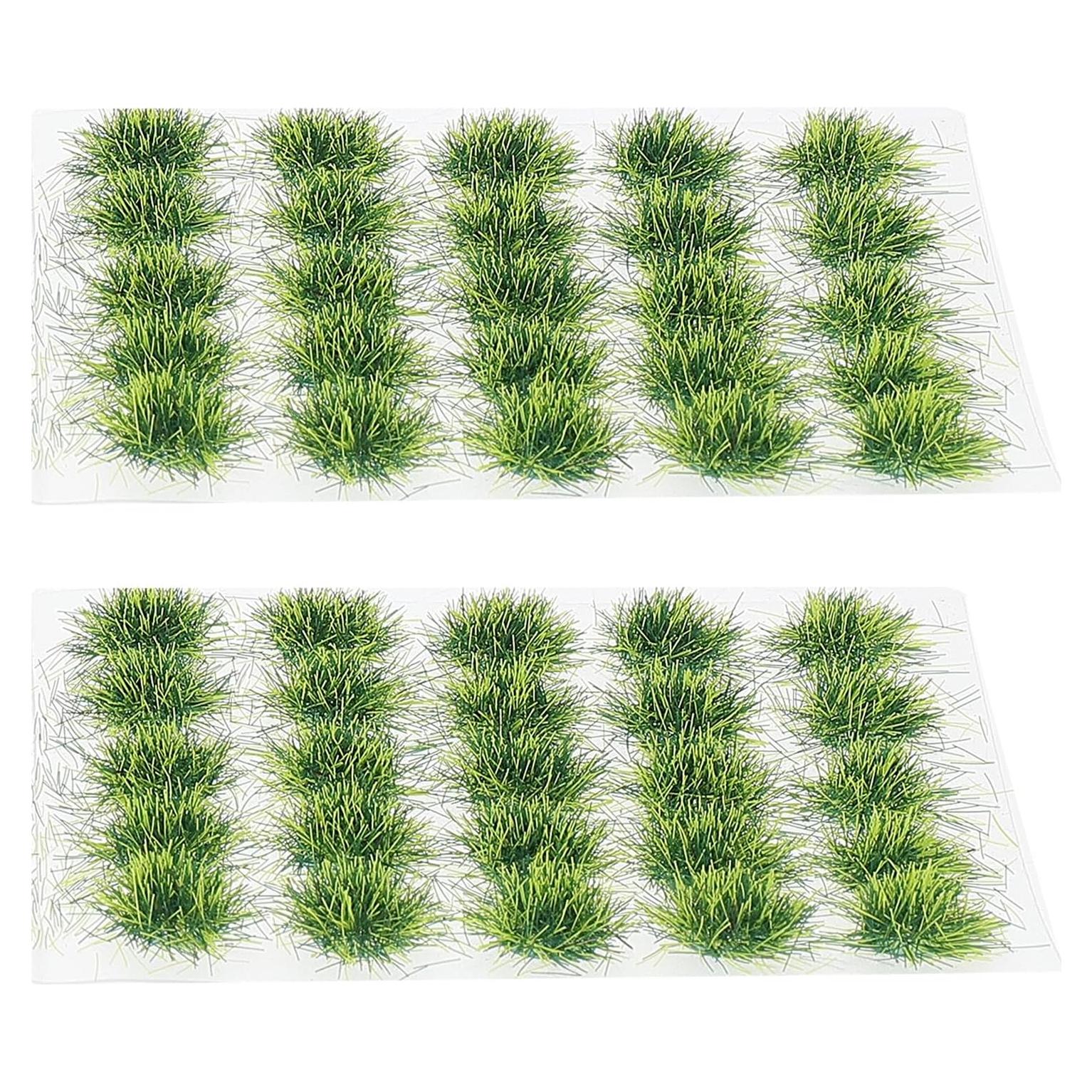 Grupo de Césped Artificial Vaguelly 50 Piezas Resina Verde