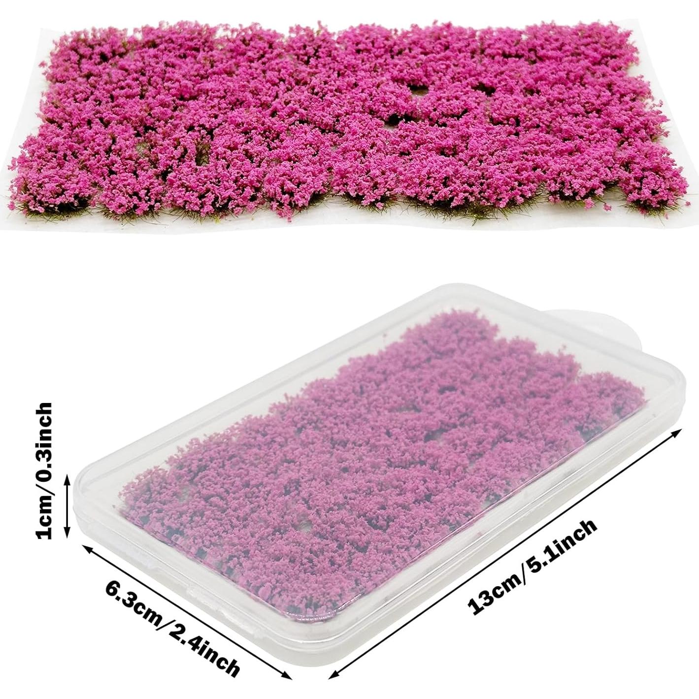 Tufts de Hierba Estática Attuslla 53 Piezas Color Púrpura