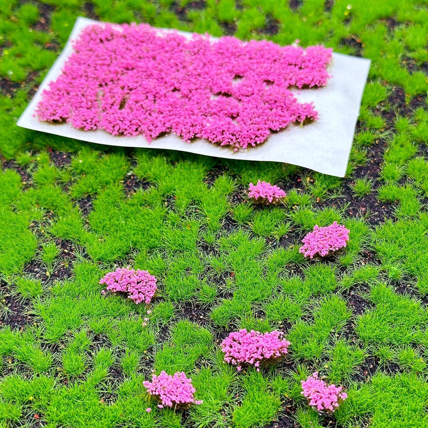 Tufts de Hierba Estática Attuslla 53 Piezas Color Púrpura