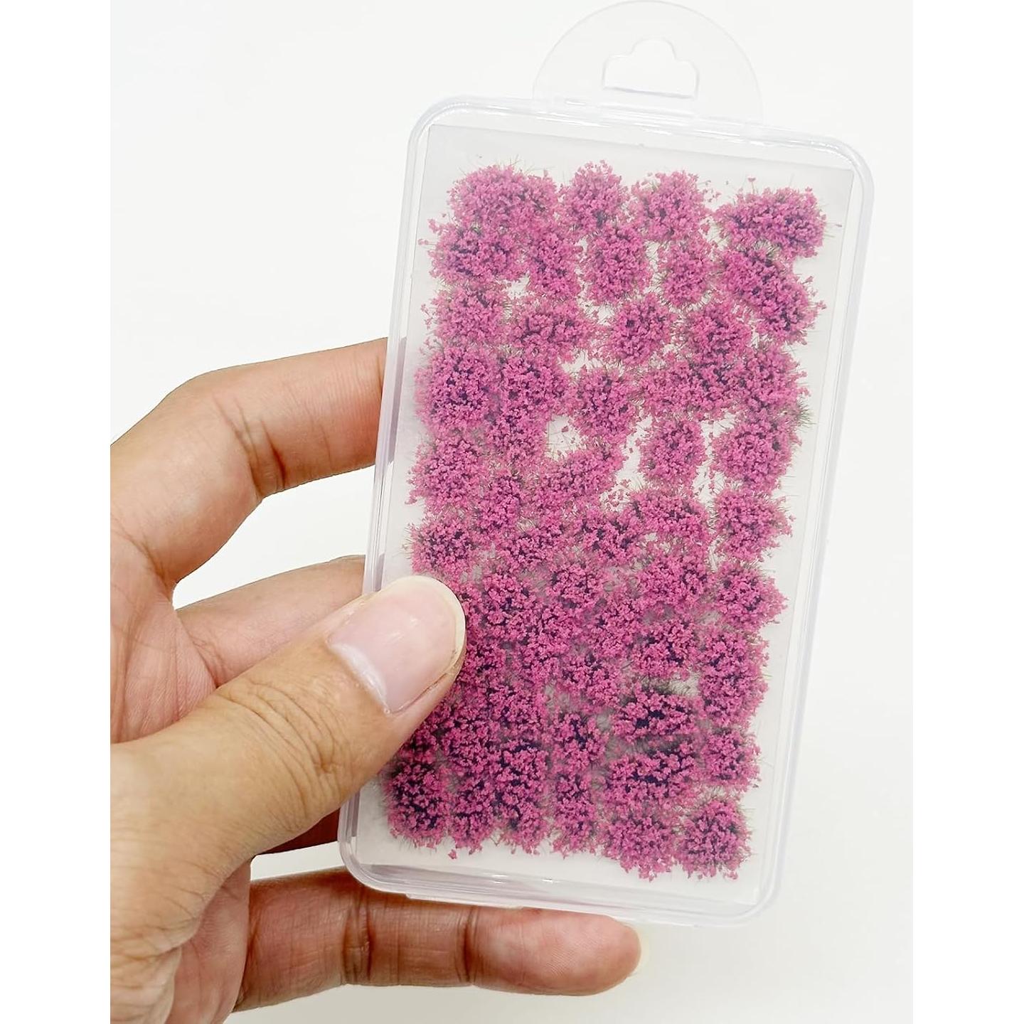 Tufts de Hierba Estática Attuslla 53 Piezas Color Púrpura