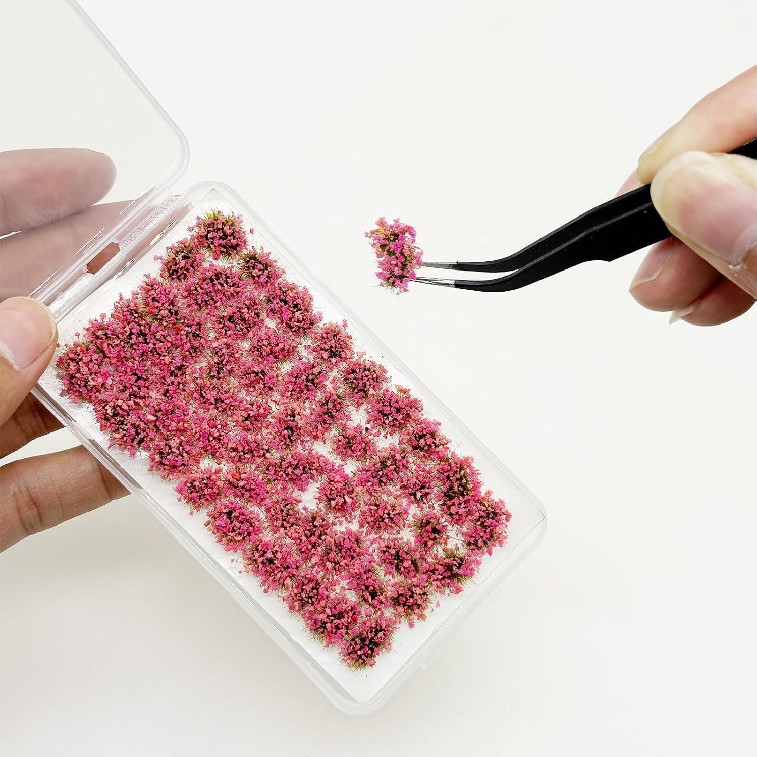 Grupo de Flores Artificiales Attuslla Tuft de Hierba Estática 106 PCS