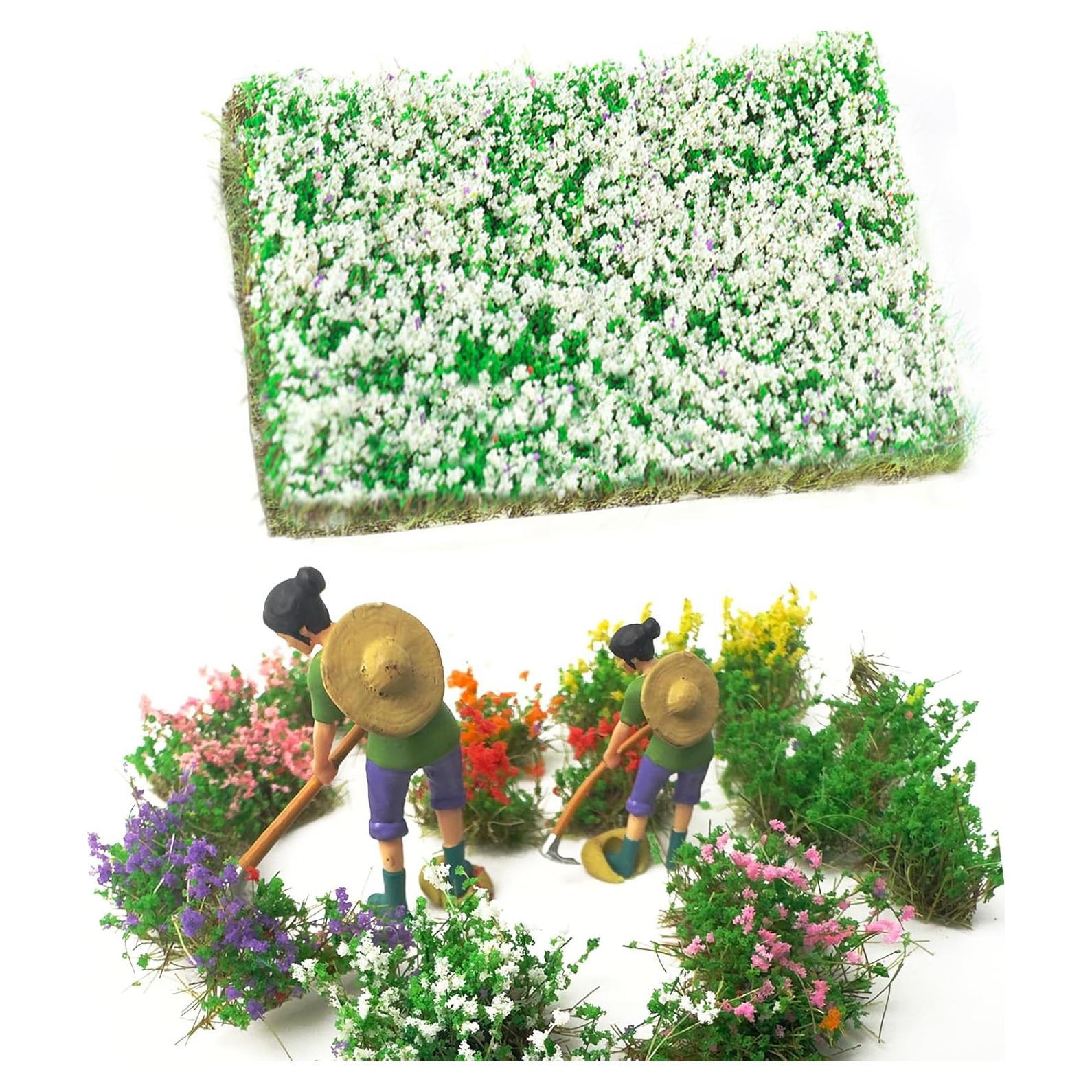 Racimos de Flores de Hierba Estática Warmtree para Dioramas